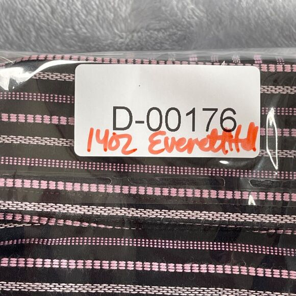 Everett Hall Dress Shirt Mens 43 17 Pink Black Striped French Cuff Made in Italy - Picture 16 of 16